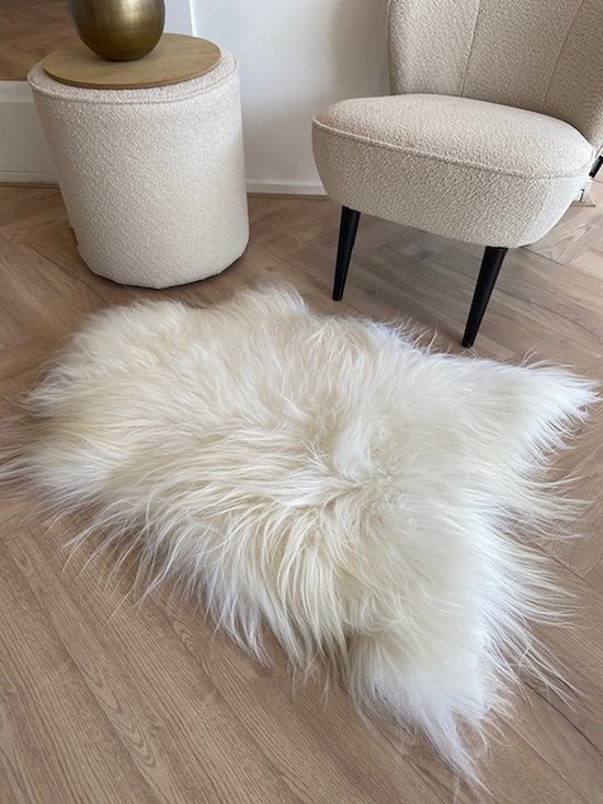 Peau de mouton Islande Wit - L/XL 100-120 cm - Tapis - 100% Réel