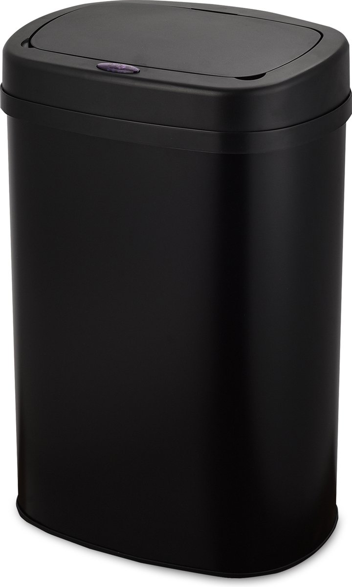 Goedkoopste Bayt Prullenbak - Prullenbak 50 Liter - Prullenbak met Sensor - Vuilnisbak - Afvalbak - Metaal - Zwart
