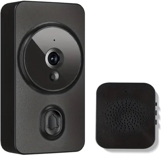 Bovista Videodeurbel met Camera en Wifi - Draadloos Zwart - Bovista - €79,95