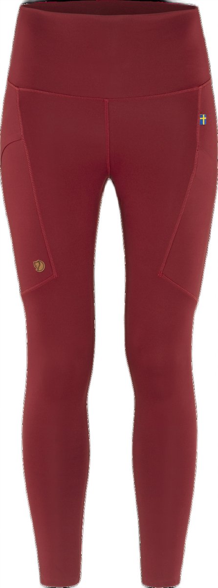 Fjällräven Abisko Tights Legging Dames Wandelbroek Pomegranate Rood