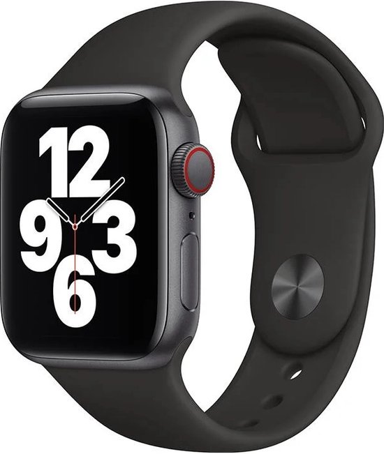 Apple Watch SE 2024 - Smartwatch - GPS + Cellular - 44mm - Midnight Aluminium Case - Midnight Sport Band - M/L