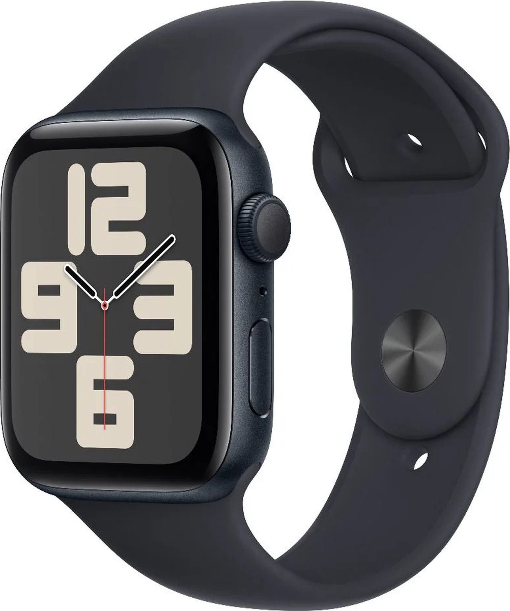 Afbeelding 2 van Apple Watch SE 2024 40mm Midnight Aluminium Case with Midnight Sport Band - S/M