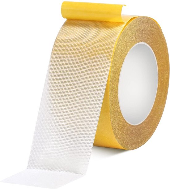 20m Dubbelzijdige Tape, Multifunctionele Dubbelzijdige Tape Super Kleverige Montagetape Heavy Duty voor Home Office School (Wit, 10 mm x 20 m