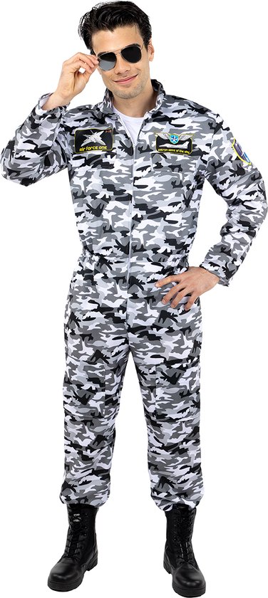 FUNIDELIA Jachtpiloot Kostuum - Piloten Kostuum Heren - - Maat: L - XL - Groen