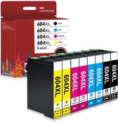 Bol.com 8-pack 604 | Geschikt voor Epson 604XL inktcartridges - voor Epson Expression Home XP-2200 - XP-2205 - XP-3200 - XP-3205... aanbieding