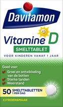 Bol.com Davitamon Vitamine D Kinderen - Groei en Ontwikkeling - Voedingssupplement - Smelttablet 50 stuks aanbieding
