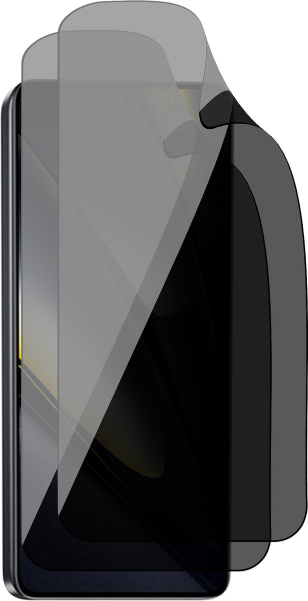 Privacy Screenprotector geschikt voor Poco F6 Pro - 2x FlexGuard Screen Protector