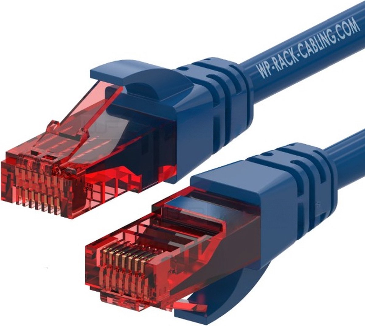 WP WPC-PAT-6U002B netwerkkabel Blauw, Rood 0,2 m Cat6 U/UTP (UTP)