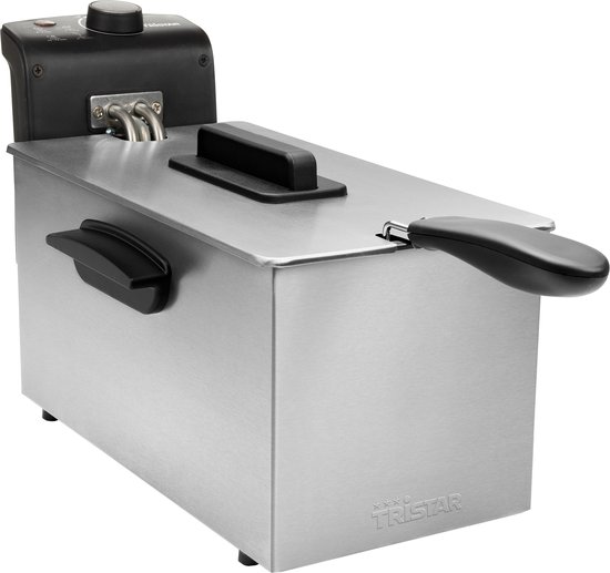 Tristar Frituurpan FR-6946 - 3 Liter Frituese - 2000 watt - Koude zone - RVS