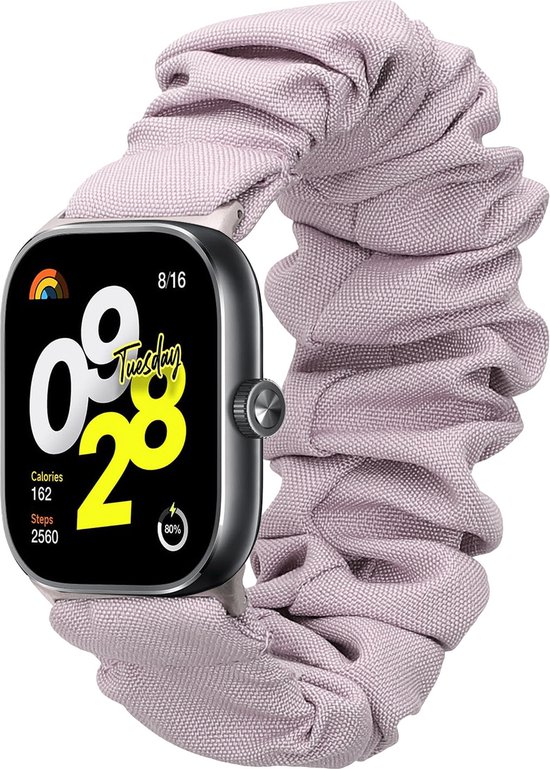Kwmobile Elastisch Bandje Voor Smartwatch Geschikt Xiaomi Redmi Watch 3 Active Lite Horlogebandje Van Katoen In Lavendel 830679431