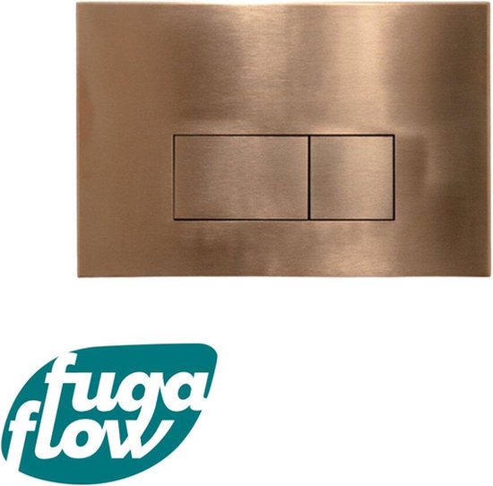 Foto: Fugaflow eccelente press bedieningsplaat bedieningspaneel voor geberit up320 inbouwreservoir dualflush rechthoekige knoppen metaal koper