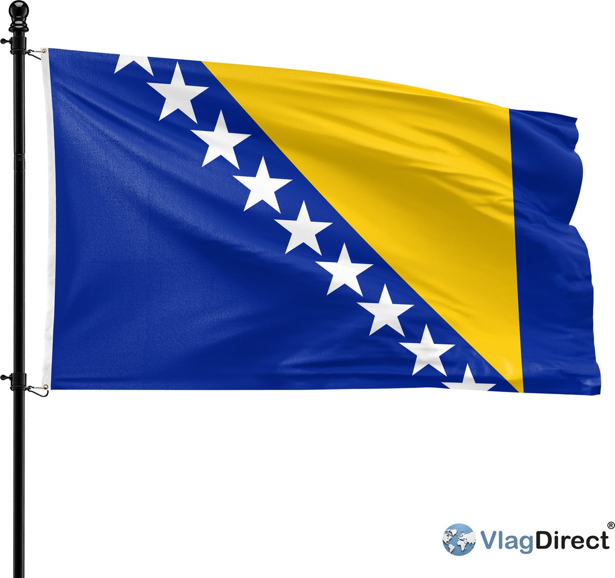 VlagDirect - Bosnische vlag - Bosnië & Herzegovina vlag - 90 x 150 cm.