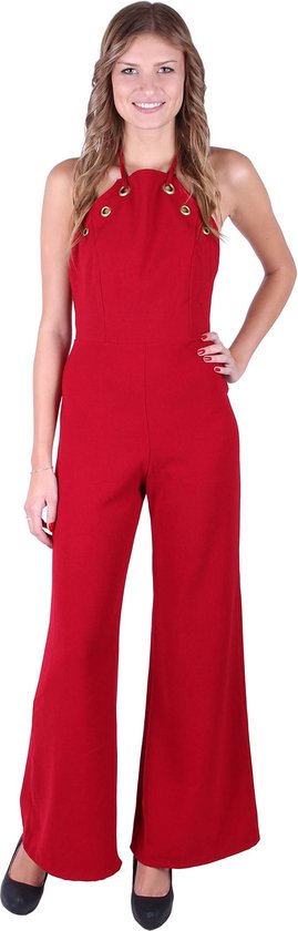 Combinaison John Zack bordeaux, dos nu