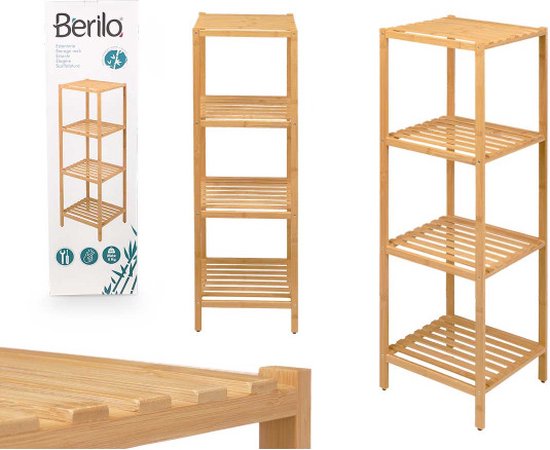 Etagère de rangement 4 Planches- Bamboe - Berilo
