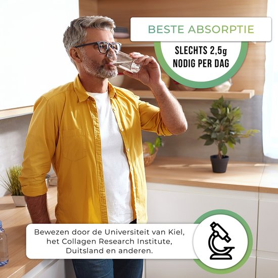 Collavita Collagène Powder - Avec Vitamine C - 100% Naturel - Peau, Cheveux et Ongles