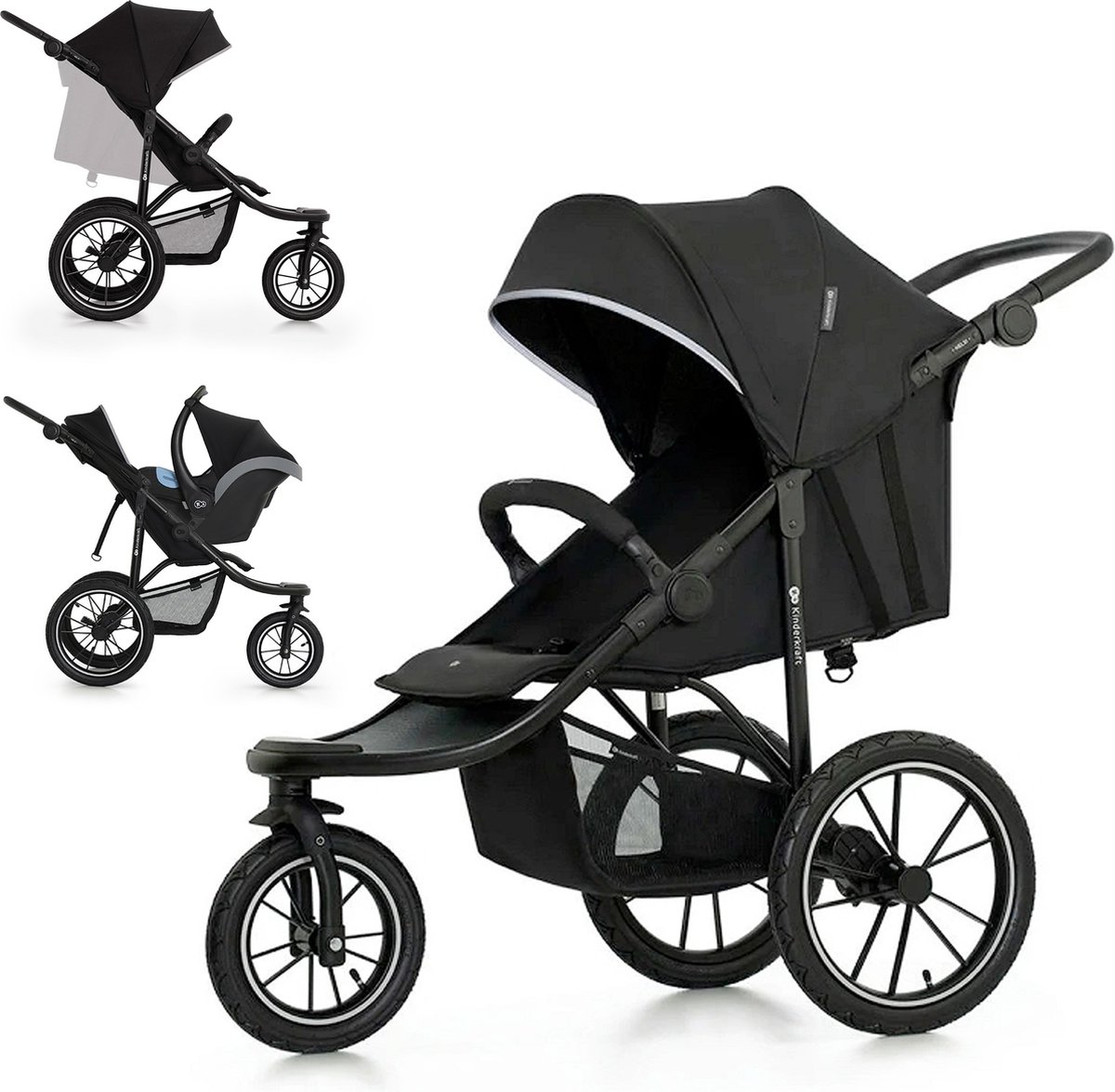Kinderkraft HELSI kinderwagen black
