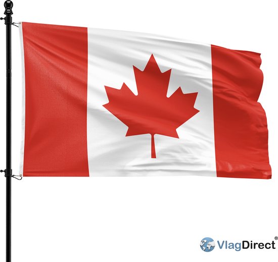 VlagDirect - drapeau canadien - drapeau canadien - 90 x 150 cm.