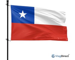 VlagDirect - Chileense vlag - Chili vlag - 90 x 150 cm.