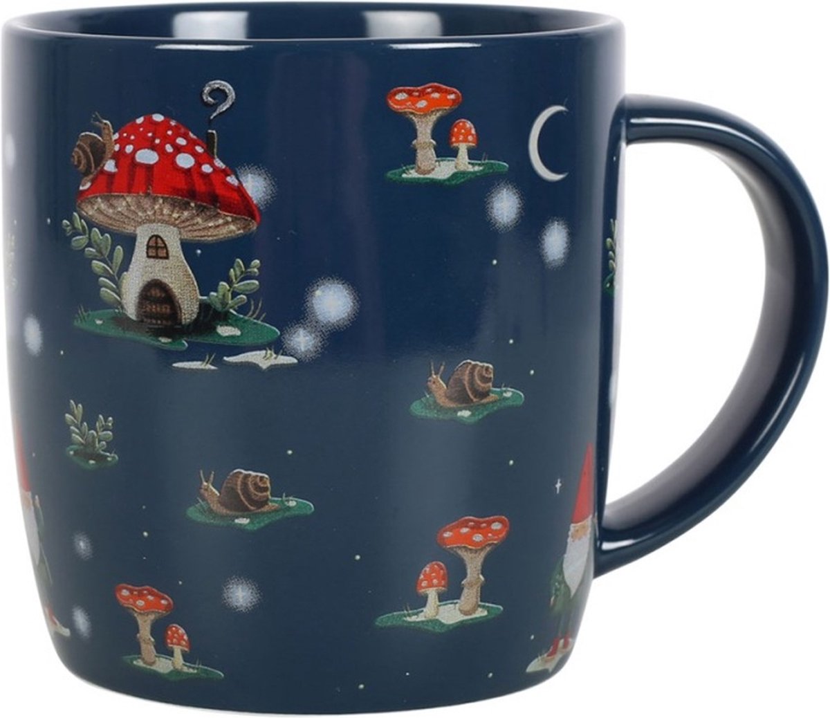Something Different - Gnome Sweet Gnome Print Mok/beker - Blauw