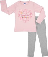 Kinderpyjama Olek donker blauw met een hond opdruk en grijze broek