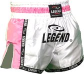 Kickboxing short femme rose / blanc Legend Trendy L