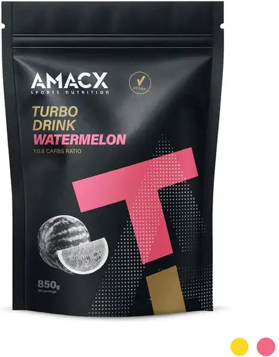 Goedkoopste Amacx Turbo Drink - Sportdrank - Watermelon - 850 gram