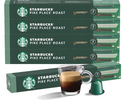 STARBUCKS Pike Place Roast capsulekoffie, geschikt voor Nespresso / 5 pakken