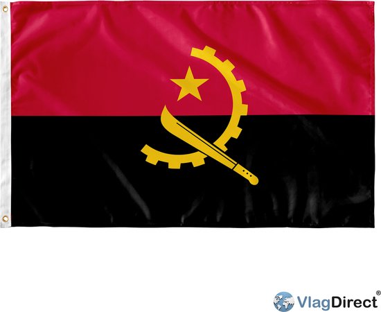 VlagDirect - drapeau angolan - drapeau angola - 90 x 150 cm.