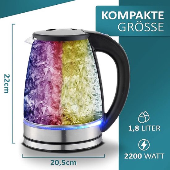 Adler LED waterkoker met temperatuurregeling 1 7 l - kopen bij Adler LED waterkoker met temperatuurregeling 1 7 l - kopen bij