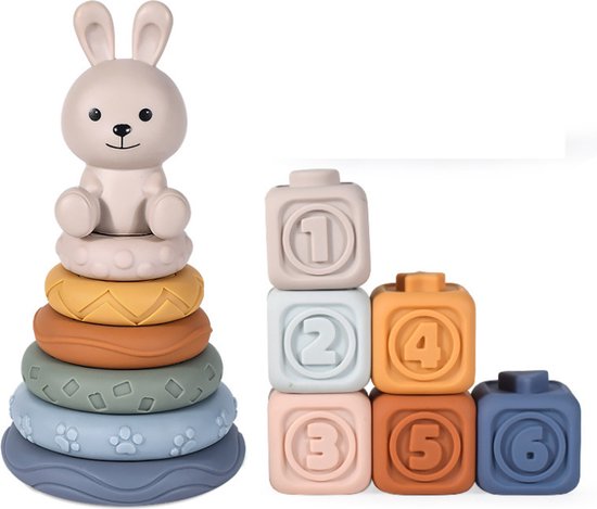 Infatot Set Da 2 Masticabili Per Dentizione Koda Koala – Anelli In Silicone BPA Free 0-6 Mesi (Giallo Crema)