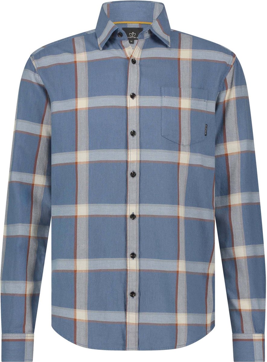 BlueFields Overhemd Geruit Overhemd 21544017 5628 Mannen Maat - L