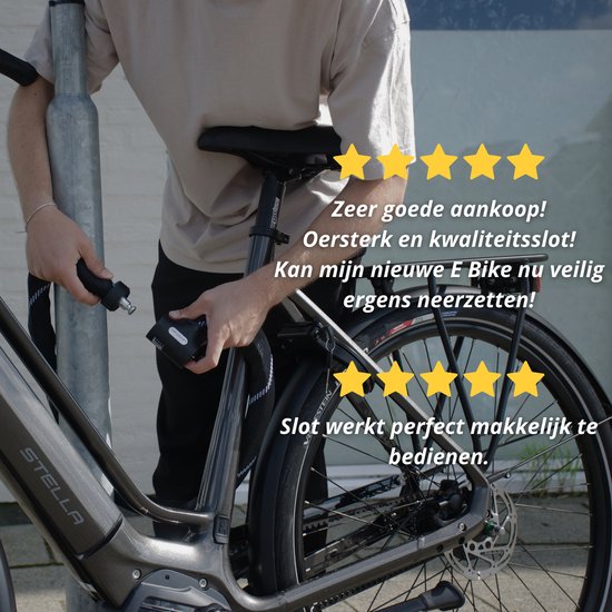 Top-Lock ART 2 fietsslot - ketting van gehard staal - 90 cm - voor elektrische fiets