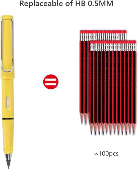 6pcs Everlasting Pencil, Infinite Pencil, Technology Inkless Pen, M 6pcs Everlasting Pencil, Infinite Pencil, Technology Inkless Pen, M