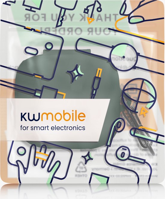 kwmobile case compatibel met Anker Soundcore P3i - Cover voor oordopjes case - Zacht silicone - In donkergroen