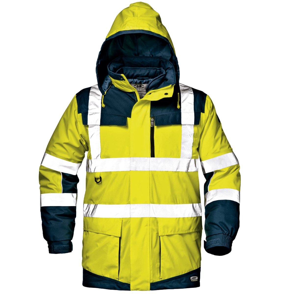SIR SAFETY REGIMENTAL SPLIT Hi Vis Reflecterend 3-in-1 Werkjas HEREN Veiligheidsjas Geel Blauw - Waterdicht - Winddicht - Afneembare Mouwen
