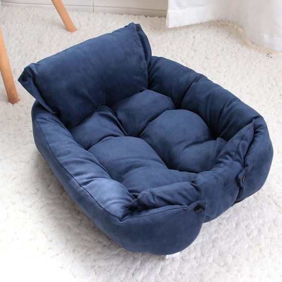 Foto: 63 x 45 cm s orthopedische multifunctionele hond bed mat 3 in 1 honden kat slaap bed sofa bank warm winter puppy kitten nest kennel zacht huisdier kussen blauw waterdichte luxe mat opvouwbaar huisdierenbanknest kennel bed huis luxueus dierenmand