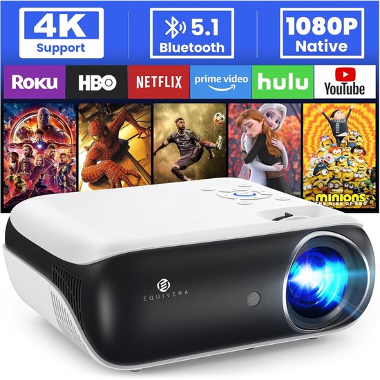 Equivera Draagbare Beamer - Mini Beamer - Draagbare Projector - Mini Projector