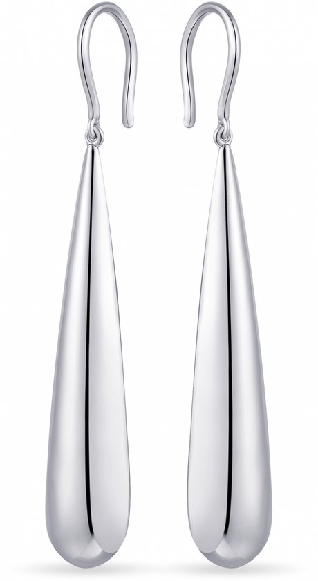 Jewels Inc. - Crochets d'oreille - Goutte - 25mm x 8mm - Argent 925 rhodié