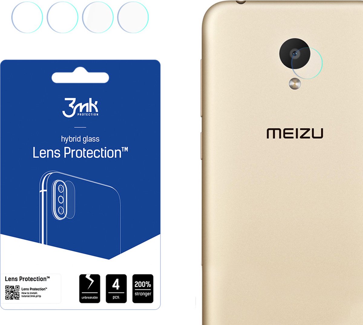 Meizu M8C - 3mk Lens Protection