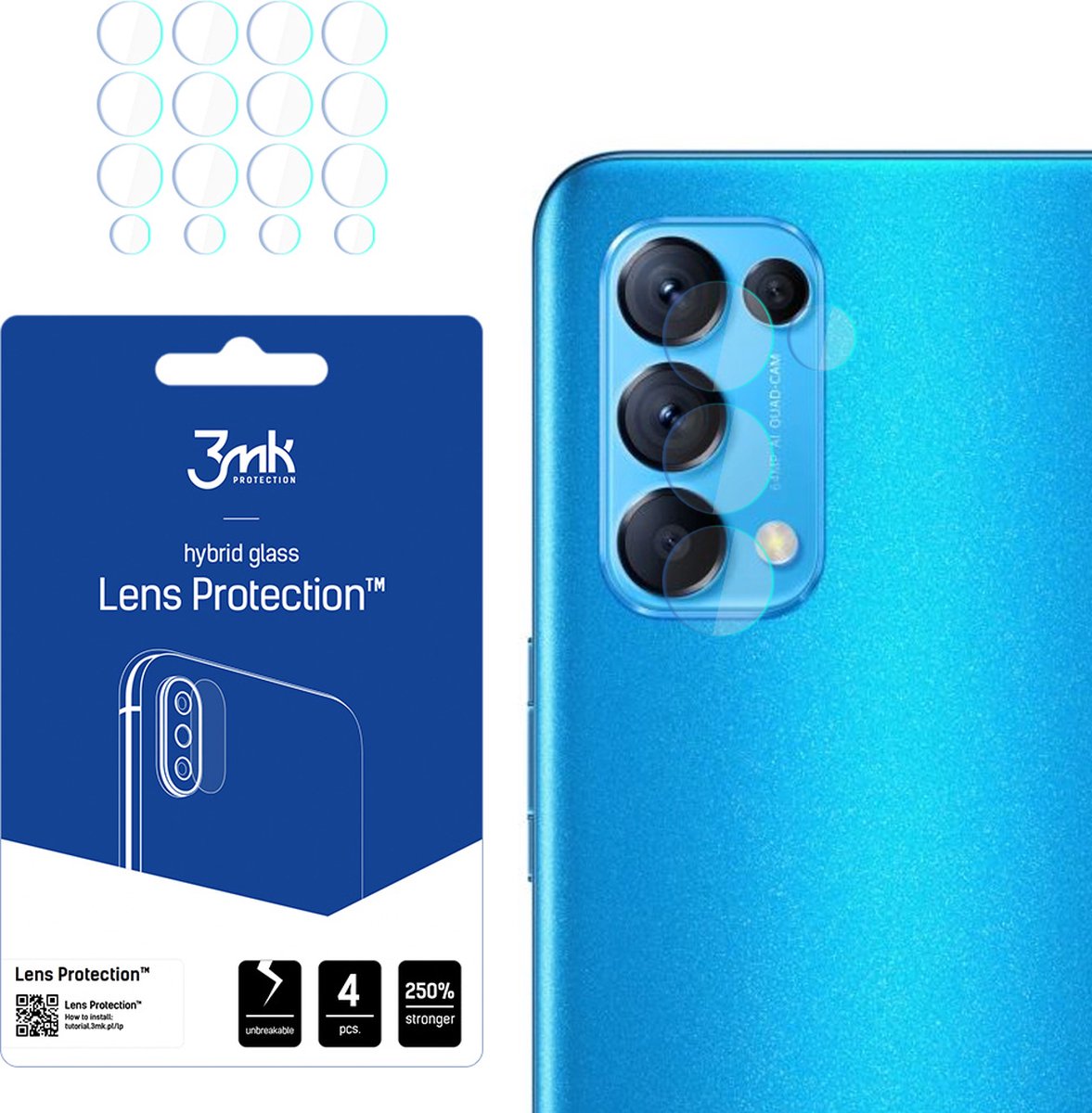 Oppo Find X3 Lite 5G - 3mk Lens Protection
