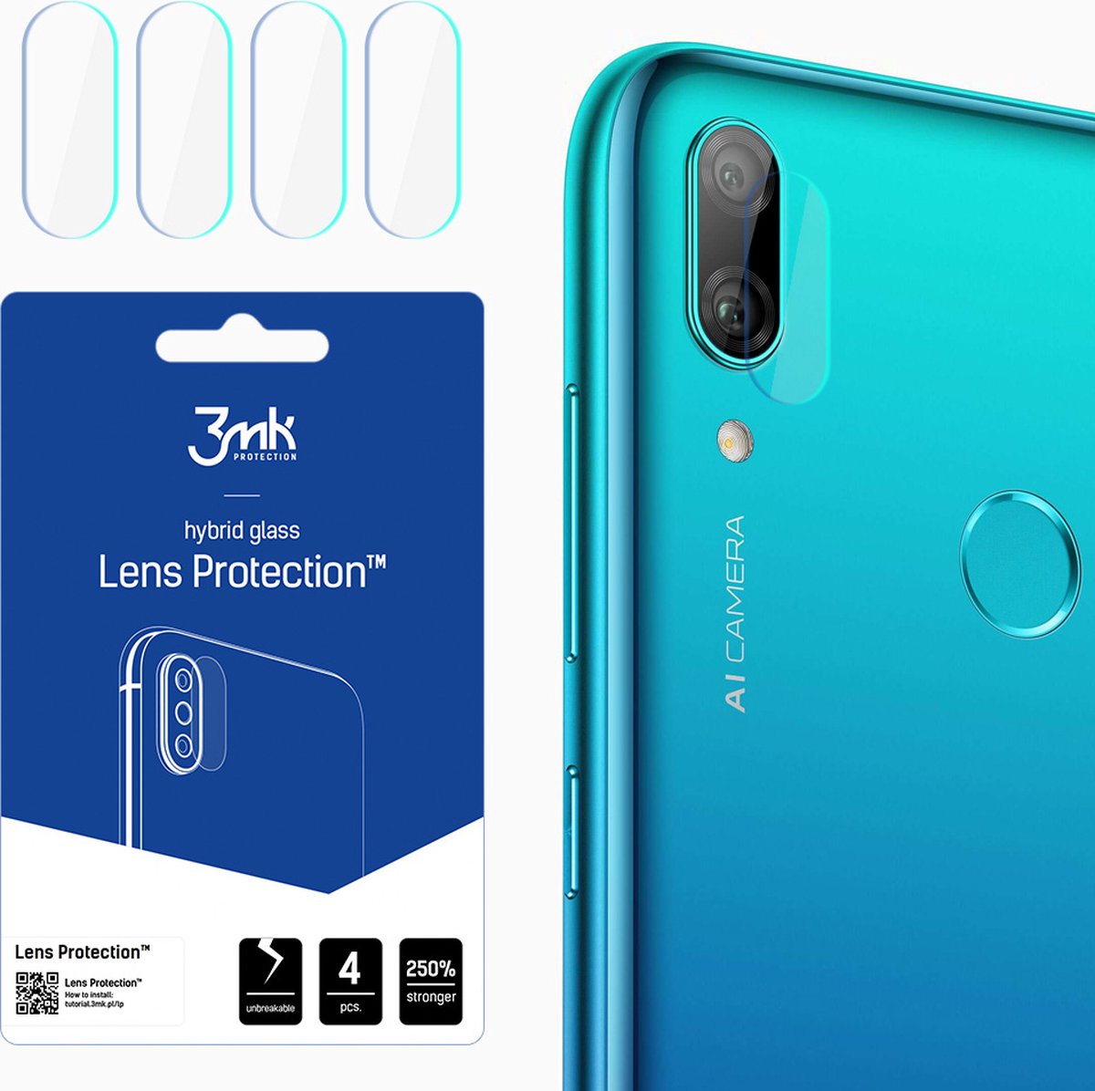 Huawei Y7 2019 - 3mk Lens Protection