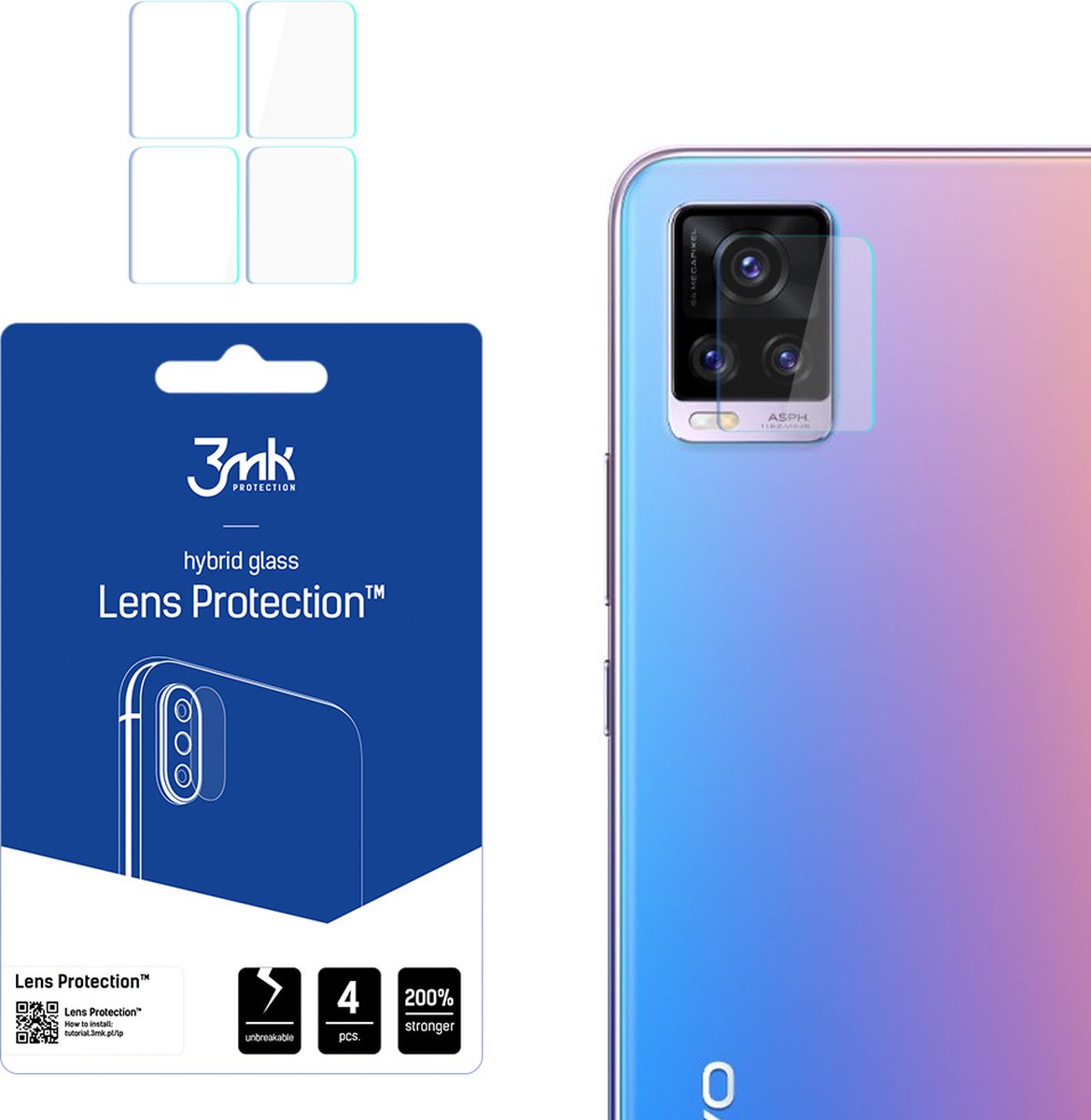 Vivo V20 - 3mk Lens Protection