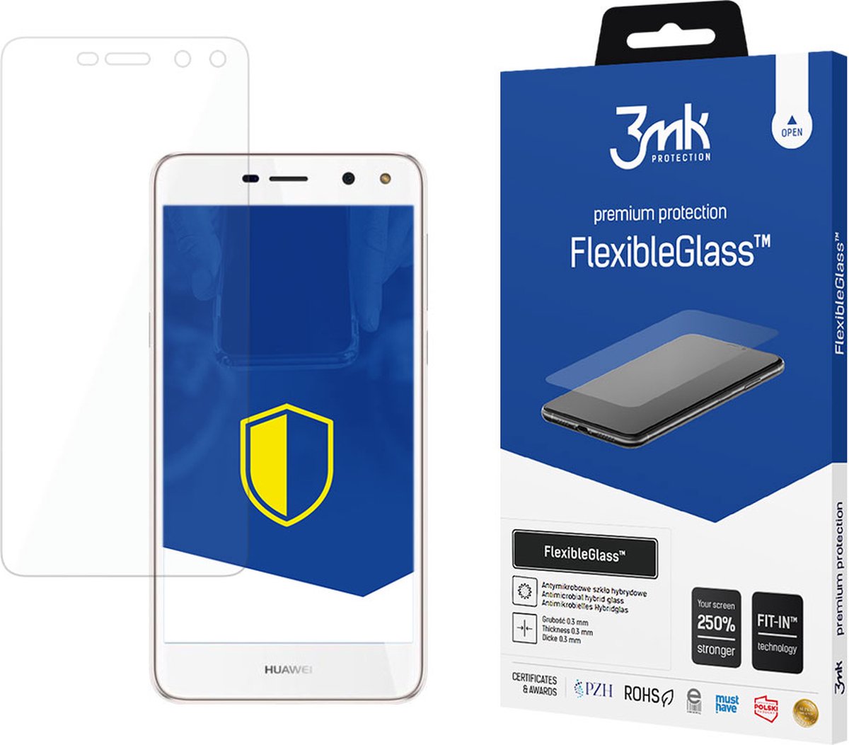 Huawei Y6 2017 - 3mk FlexibleGlass