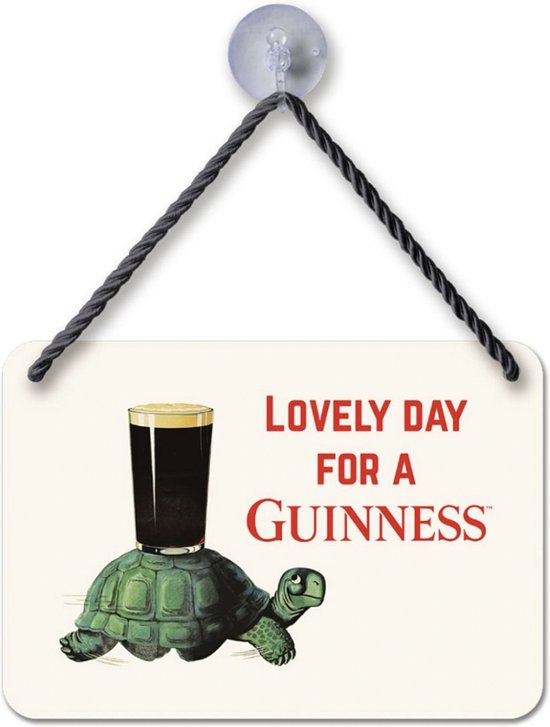 Aimant Frigo Guinness "Lovely Day" - 6 X 8 Cm, Métal, Puissant, Déco Bistrot Vintage