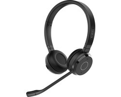 Jabra Evolve 65 TE Headset Bedraad en draadloos Hoofdband Kantoor/callcenter USB Type-A Bluetooth Zwart