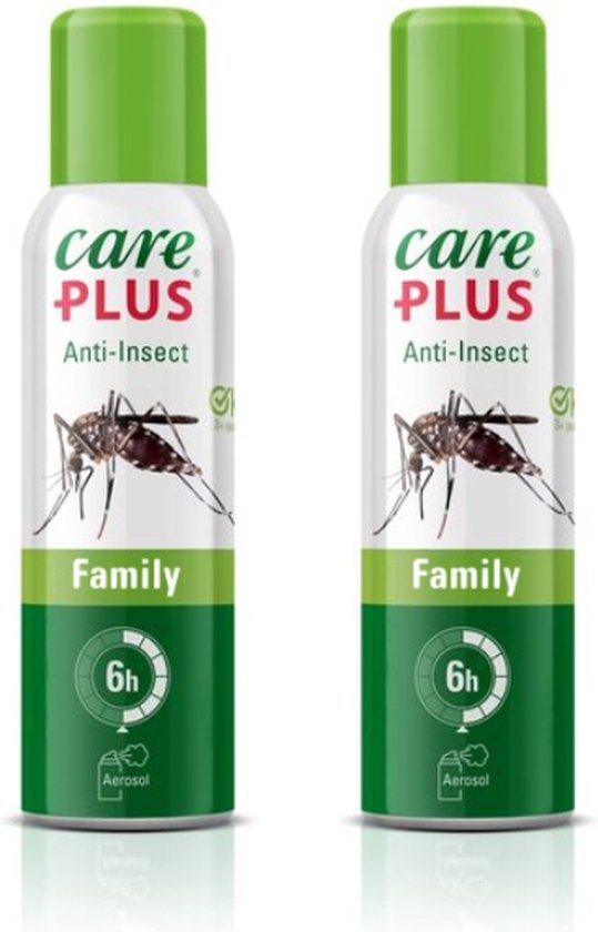 2x Care Plus Anti Insect Icaridin Aerosol - 100ml