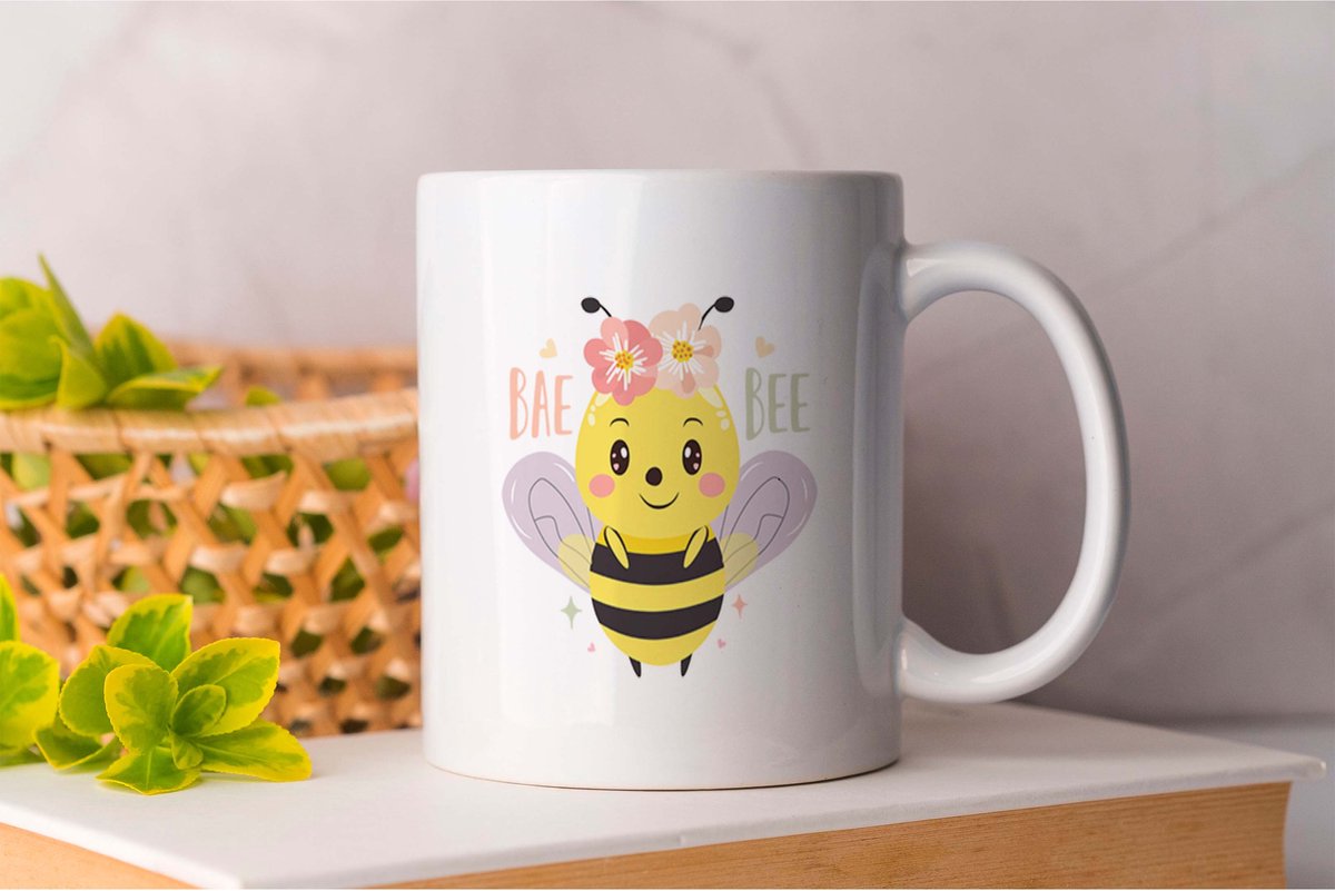 Mok Bae bee - CutiePie - Adorable - SweetAsPie - TooCute - Schatje - Lieflijk - Schattig - TeSchattig