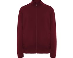 Donker Rood unisex kinder sweatshirt met rits model Ulan merk Roly maat 122 - 128