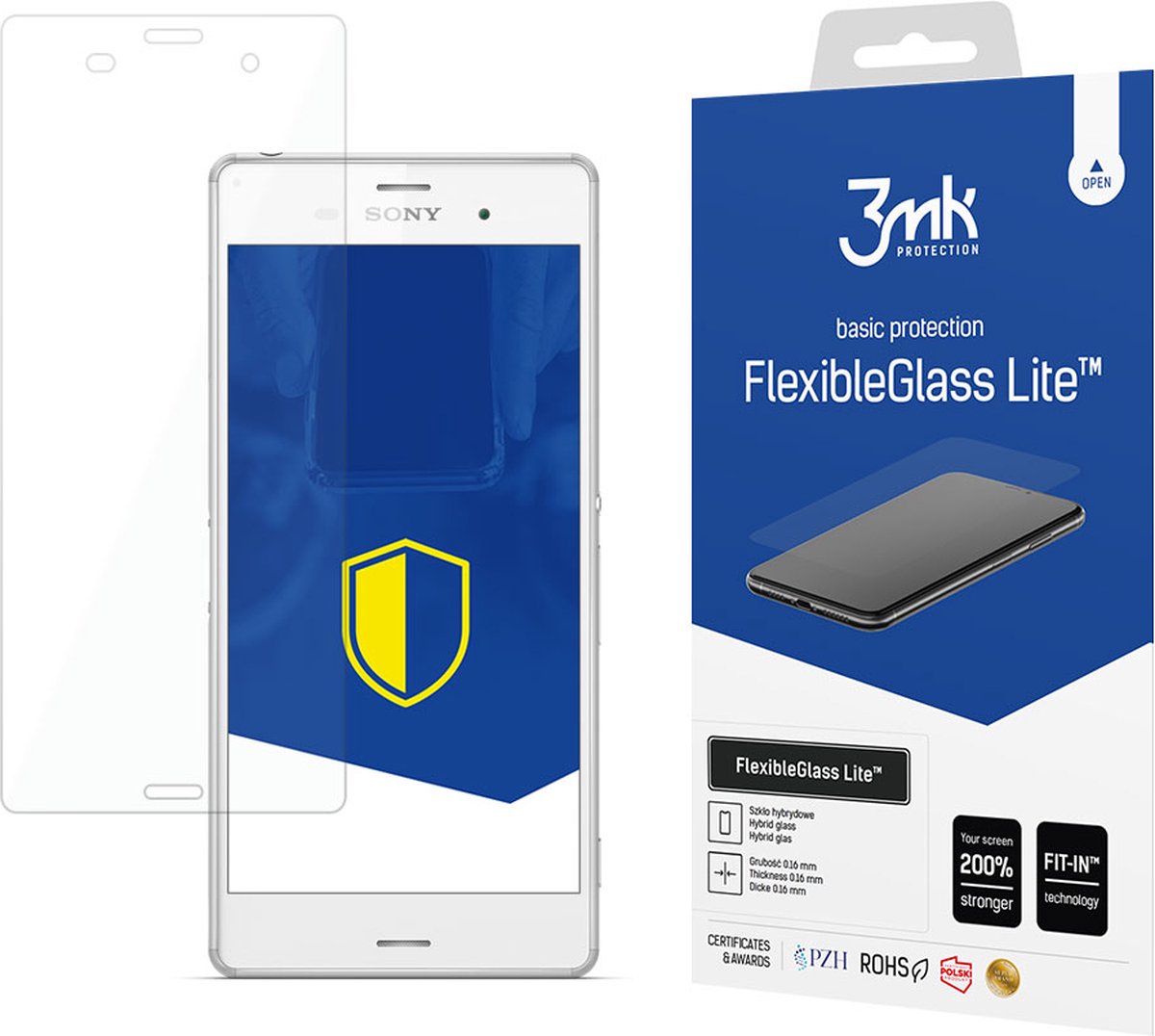 Sony Xperia Z3 - 3mk FlexibleGlass Lite