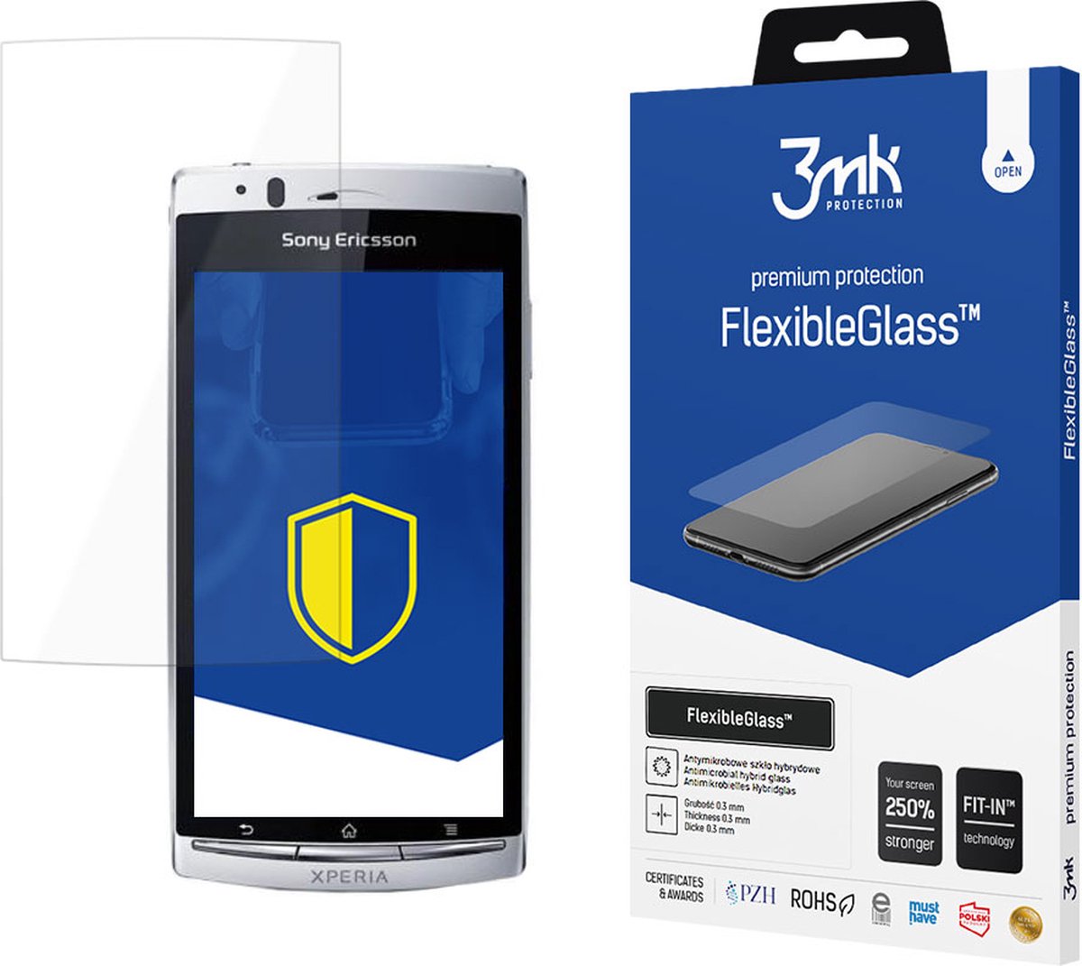 SonyEricsson Xperia Arc S - 3mk FlexibleGlass